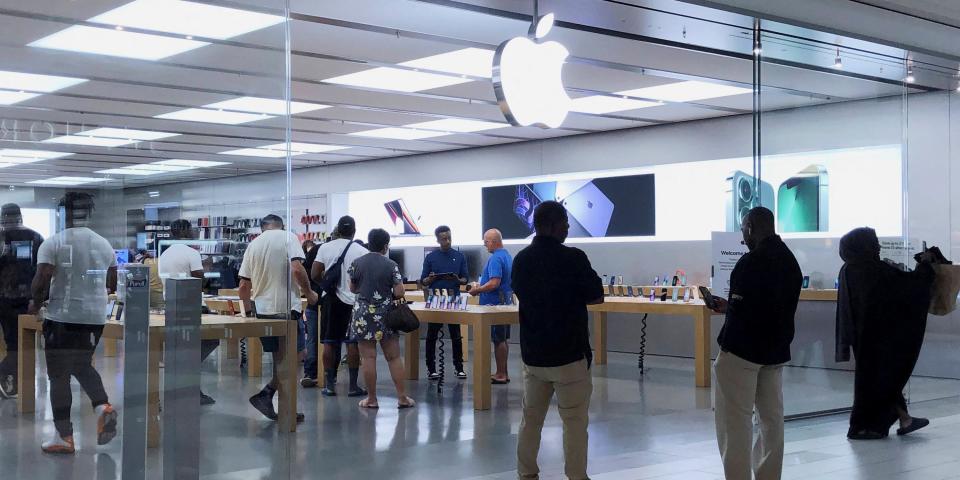 The Cumberland Mall Apple Store in Atlanta, Georgia.