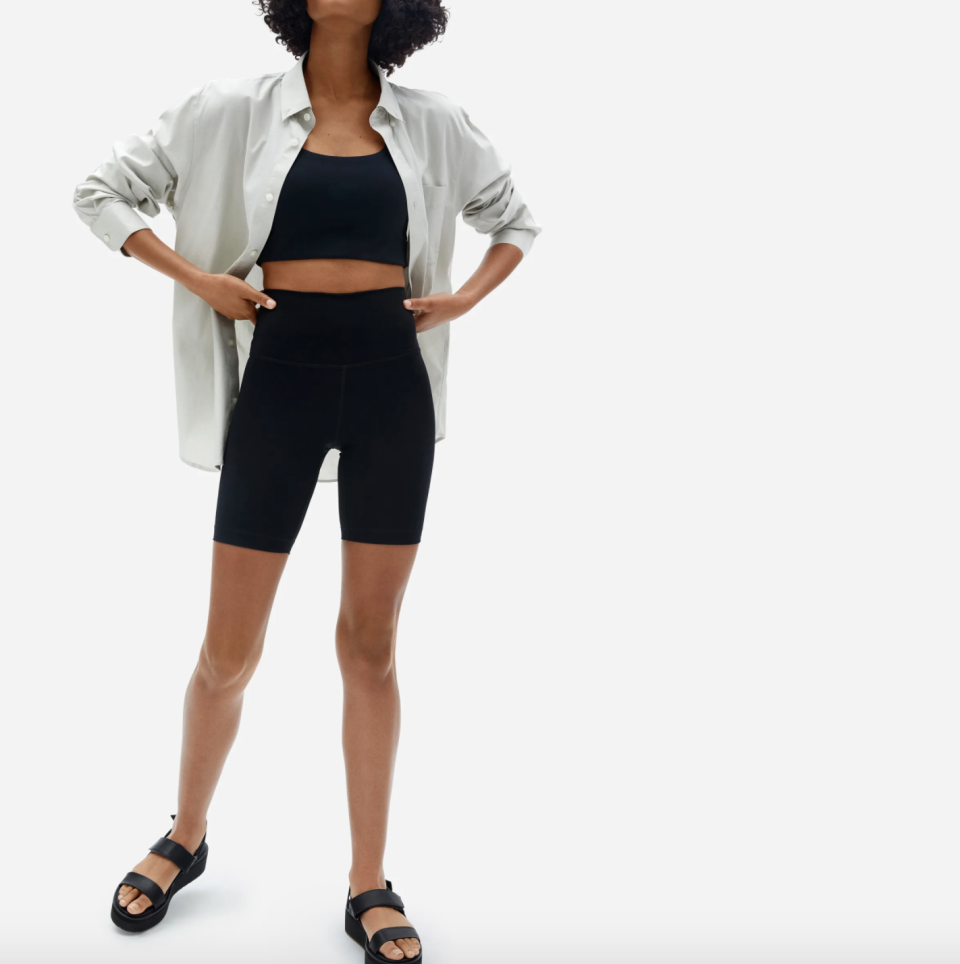 Everlane Perform Bike Short in Black (Photo via Everlane)