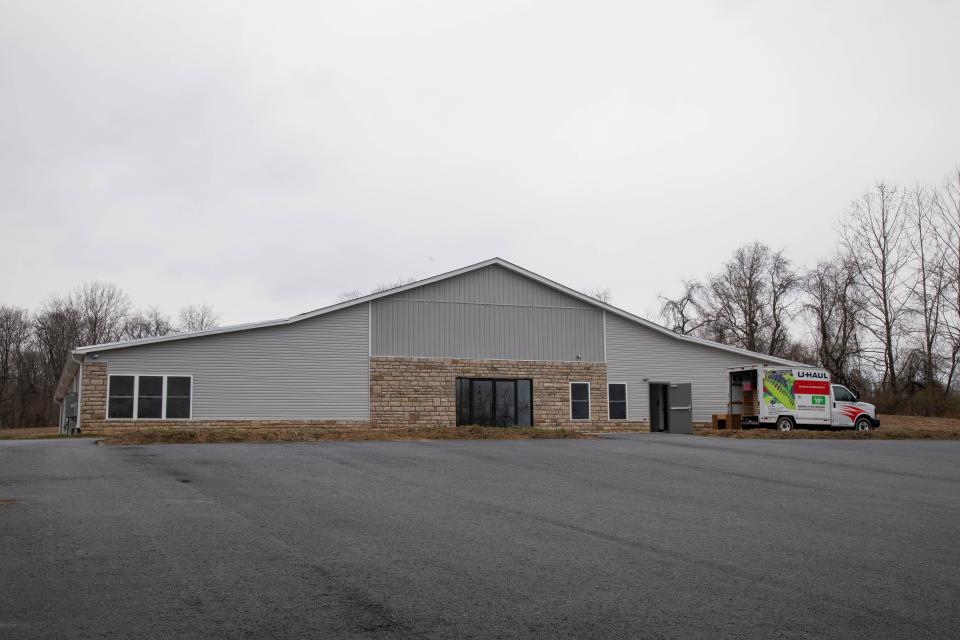 Exterior view of the new Waypoint Christian Church on March 22, 2023, in Lancaster, Ohio. The church will have their official opening on April 2.