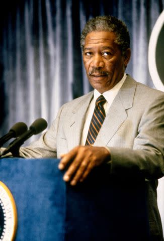 <p>TCD/ProdDB/Alamy</p> Morgan Freeman in "Deep Impact."