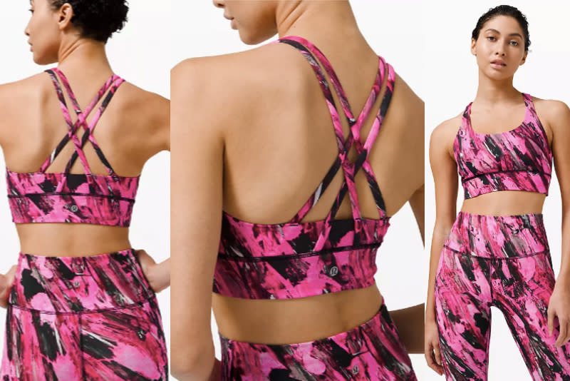 This bright, colourful Lululemon sports bra has shoppers raving, and it's only $39.