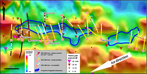 Alteration footprint of newly identified gold-bearing hydrothermal system at the Golden Corridor.