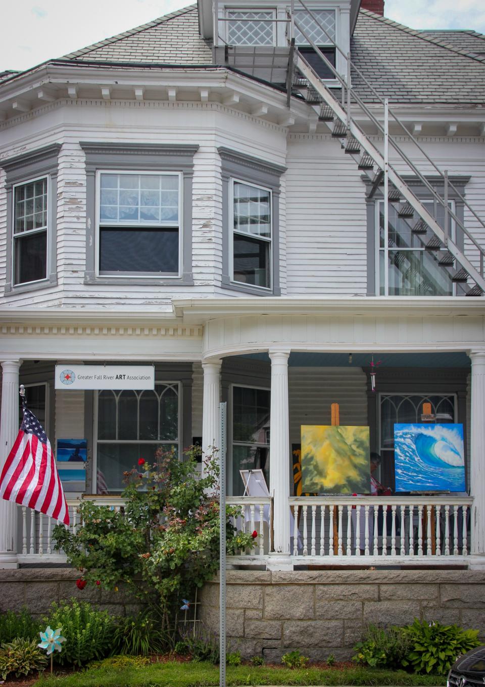 The second annual Art on the Porch show at the Greater Fall River Art Association, 80 Belmont St., in 2021.