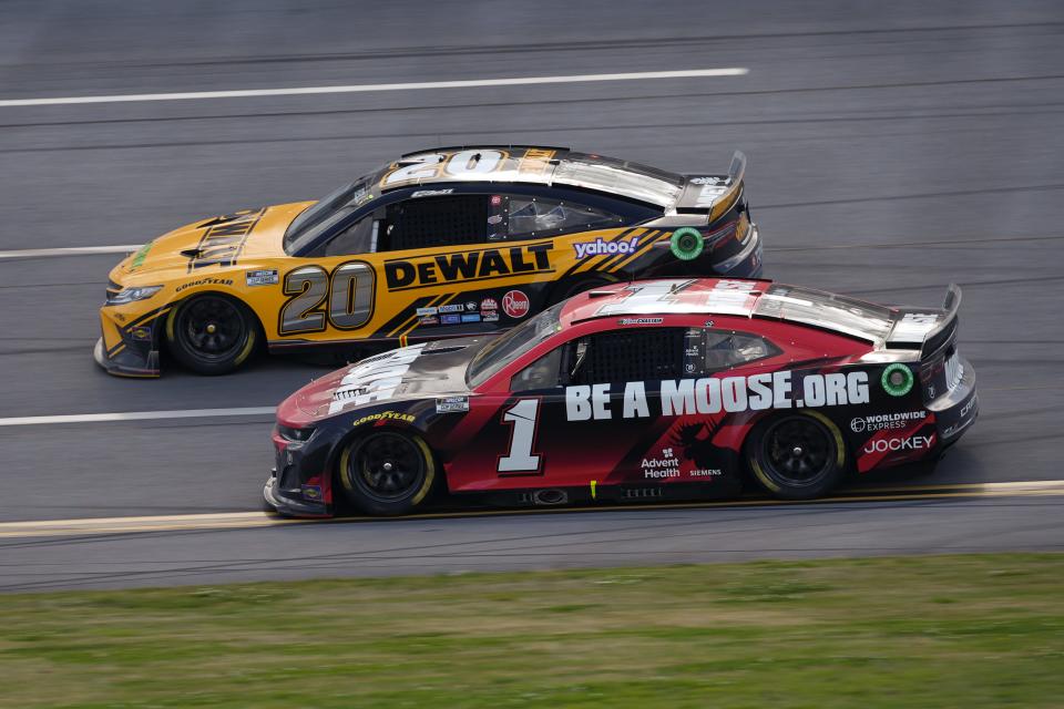 Both Ross Chastain (1) and Christopher Bell (20) made the Championship 4 last season.
