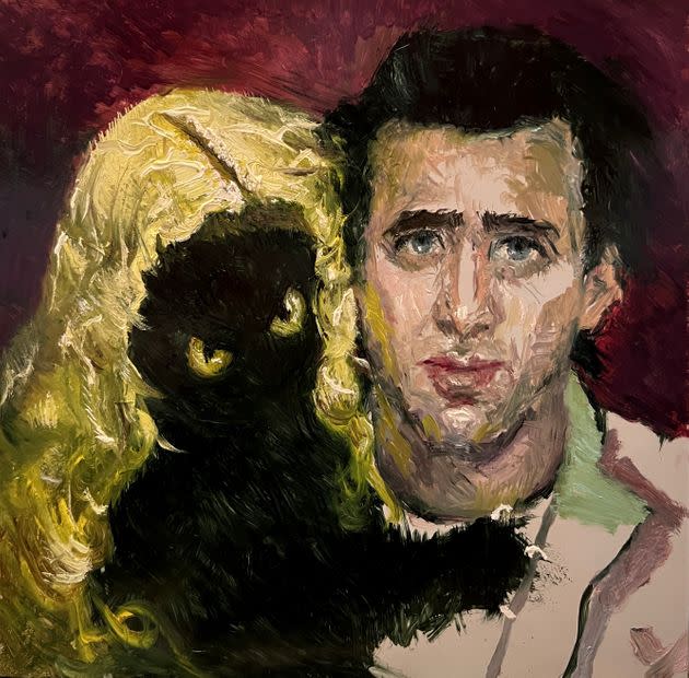 CatCon's Nicolas Cage-inspired art exhibit will include seven original pieces. (Photo: Vanessa Stockard)