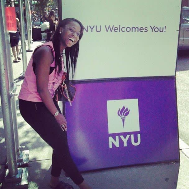 PHOTO: Patience Carter had finished her sophomore year at NYU and was completing an internship in Philadelphia in the summer of 2016. (Patience Murray)