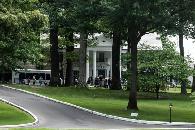 Tourists at Graceland in May 2024. - Credit: Brad Vest/Getty Images