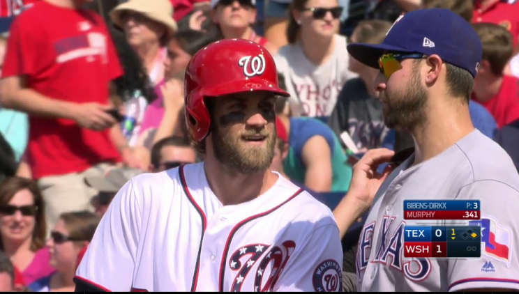 Bryce Harper re-creates childhood photo with Joey Gallo at first base