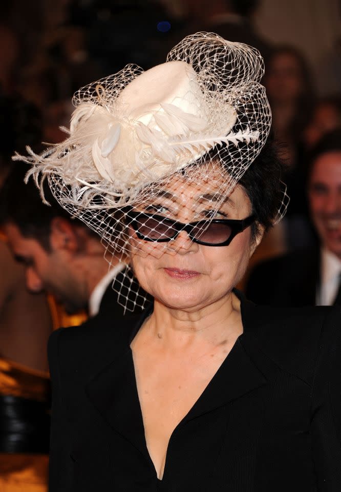 Yoko Ono at the Met Gala, 2011