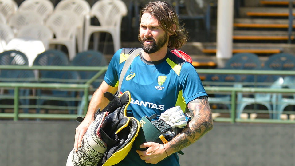 Kane Richardson, pictured here before Australia's recent clash with South Africa.