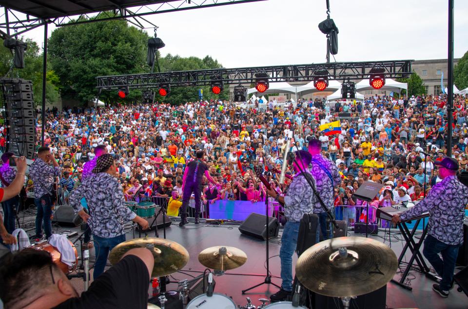 The two-day Festival Latino draws massive crowds to Genoa Park, as evidenced by this shot from last year's 25th anniversary celebration.