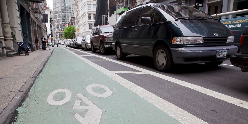 usa transportation bike lanes in new york city