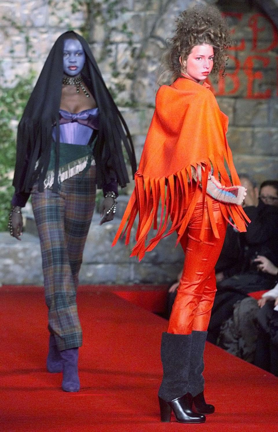 Ivanka Trump walking for Vivienne Westwood in February 1999