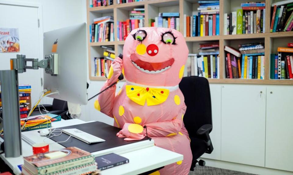 Rich Pelley as Mr Blobby.