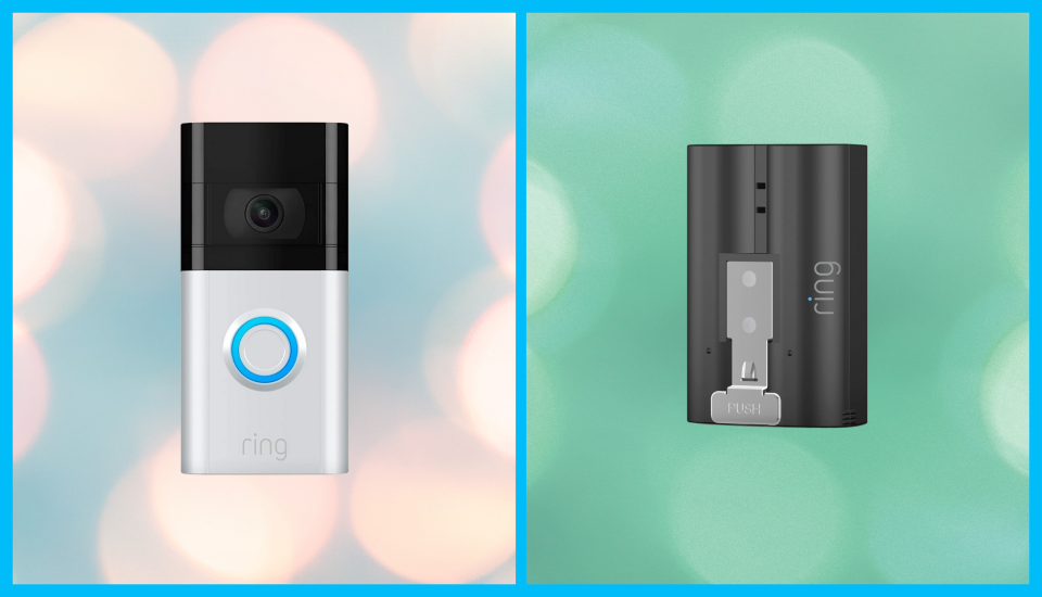 Save $50—Ring Video Doorbell 3, Ring Rechargeable Battery Pack and Ring Assist+. (Photo: Ring)