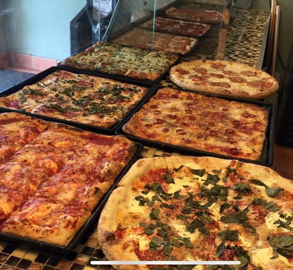 An assortment of pizzas at Brooklyn Square Pizza in Toms River.