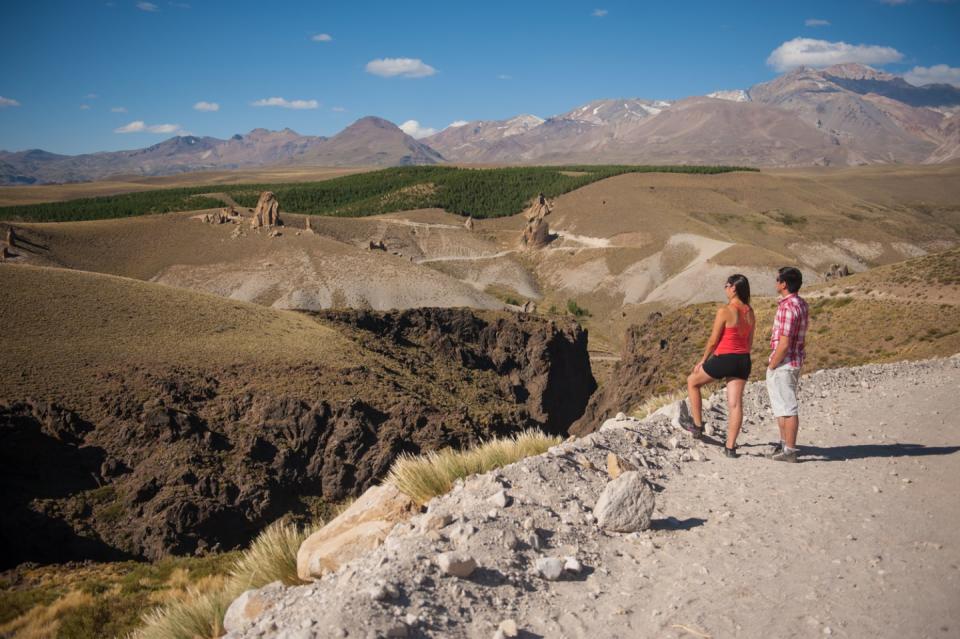 Corredor del norte de Neuquén, donde se observa la “pasarela cósmica”. (Cortesía)