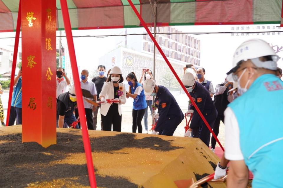 斗六分局新廳舍十七日舉行動土，斥資三點五億元建於祥瑞大樓原址。（記者陳正芬攝）