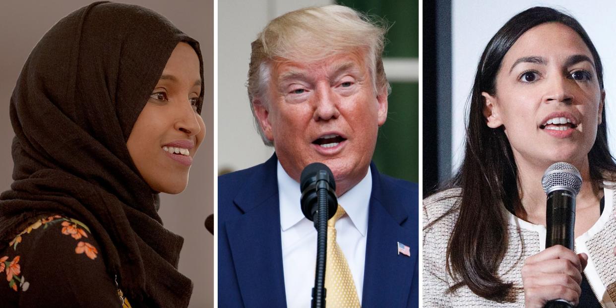 ilhan omar donald trump alexandria ocasio-cortez