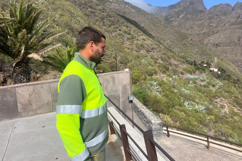 Fireman Riccardo spoke to the M.E.N from the search base north of Masca