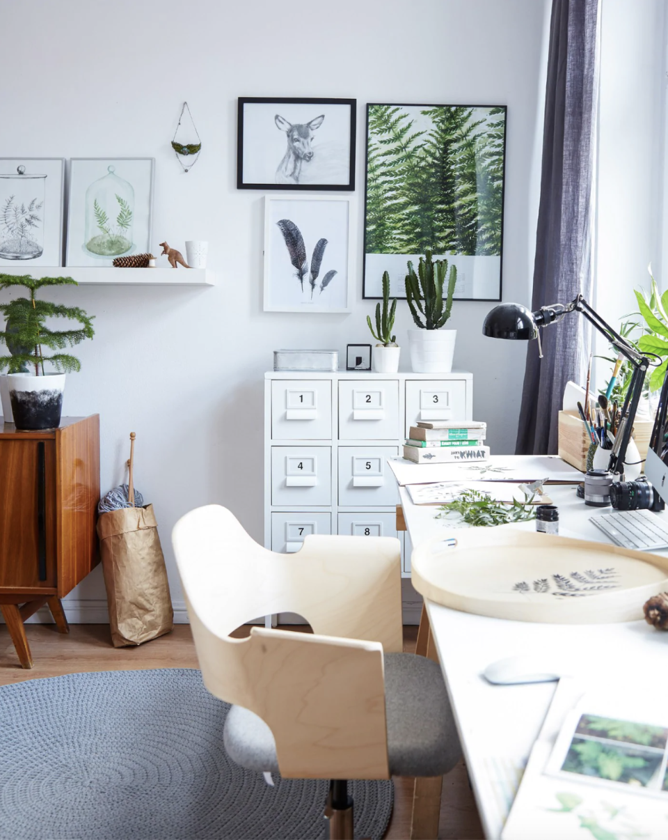 66. Incorporate a small stylish workspace