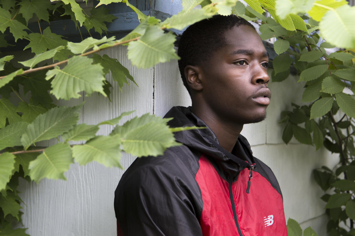 Jalijah Jones, 16, poses for a portrait at his home in Kalamazoo, Michigan, on July 22, 2018. In December 2017, Jones was Tasered at school by a police officer while already being restrained by four school security guards following an altercation with another student. At the time, Jones was 15 years old and weighed about 120 pounds. The other student walked away. (Photo: Casey Sykes for HuffPost)