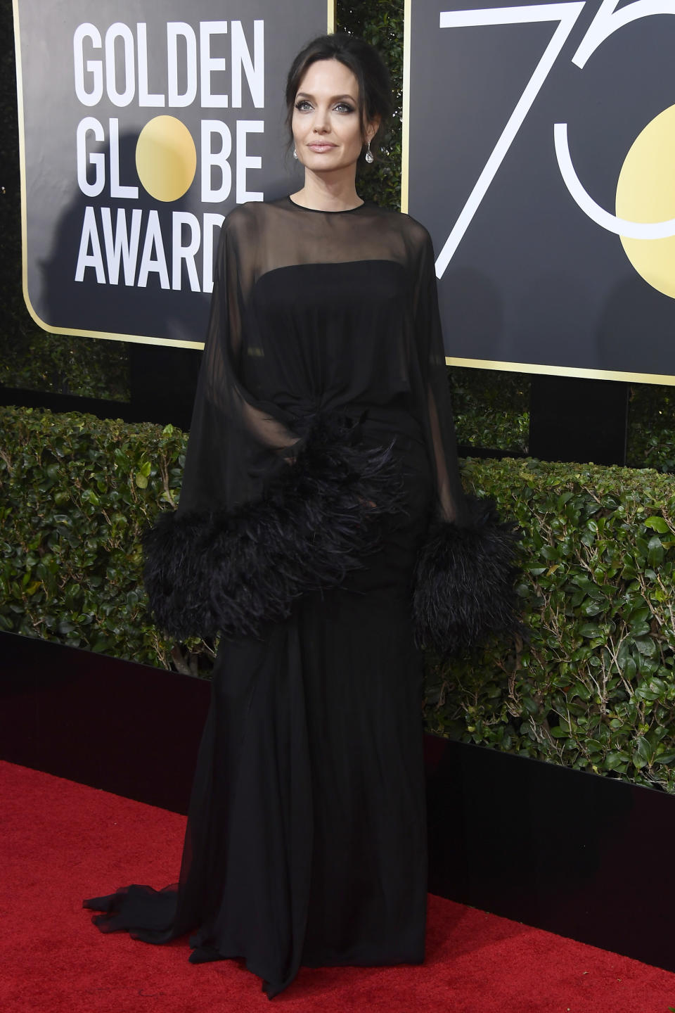 Angelina Jolie at the 75th Annual Golden Globe Awards in January 2018