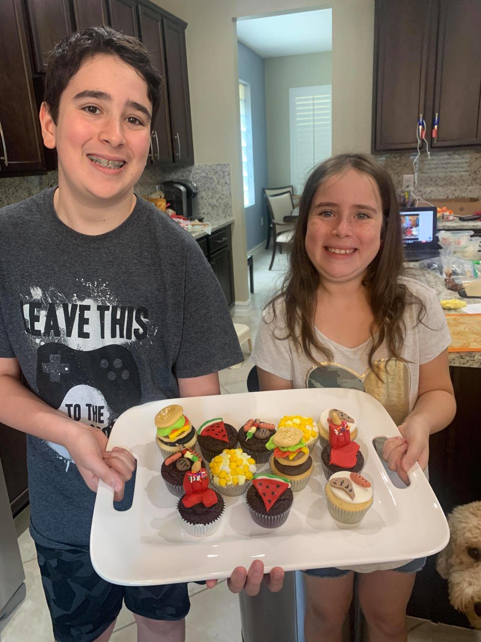 Marjorie Soffer is trying to weigh the options for both herself and her children, ages 12 and 9, for the school year starting in August in Florida. Over the summer, her kids have enjoyed Zoom cooking camp and other activities from a distance. (Marjorie Soffer / Marjorie Soffer)