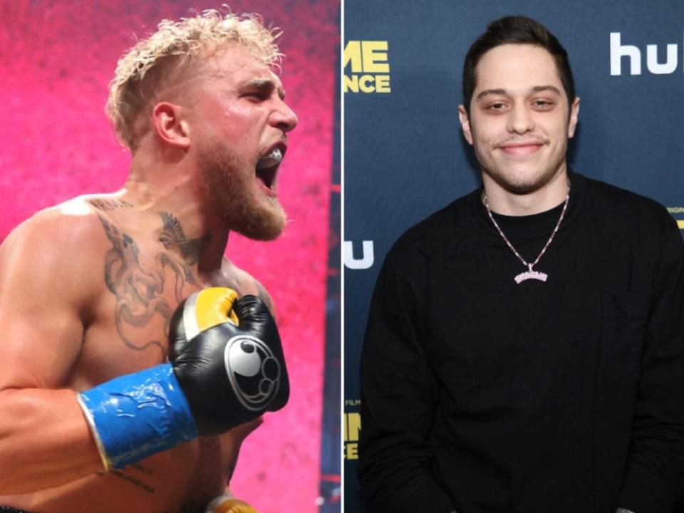 <p>‘F*** that guy’: Jake Paul blasts Pete Davidson for calling him ‘a piece of s***’</p> (Getty Images)