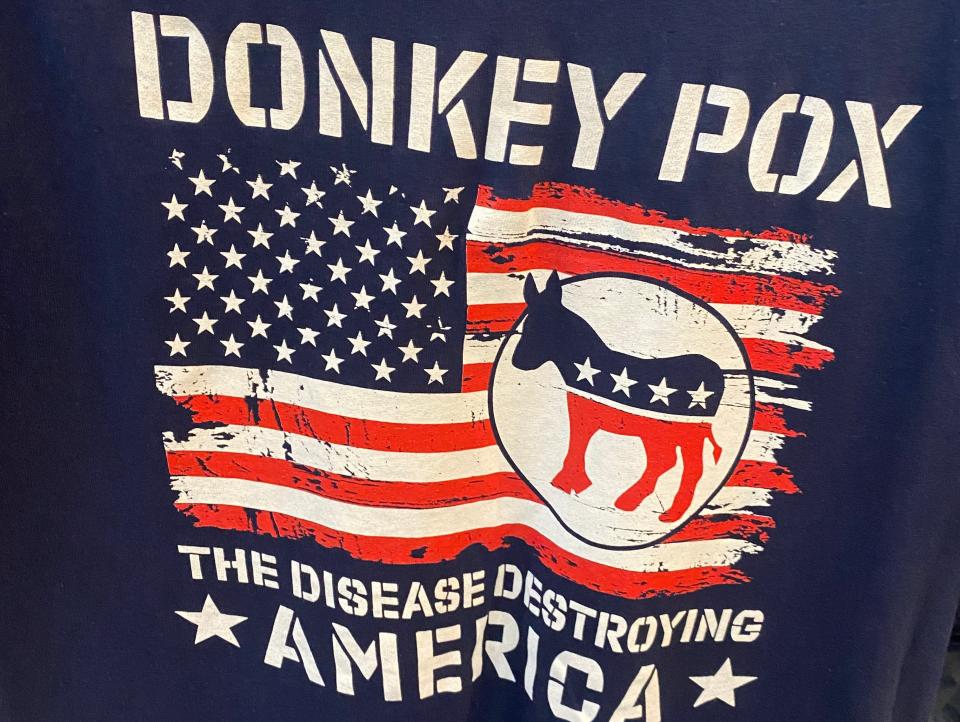 "Donkey Pox" T-shirt.