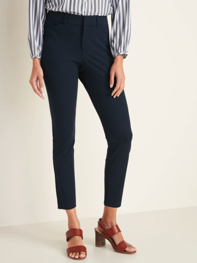 High-Waisted Pixie Ankle Pants. Image via Old Navy.