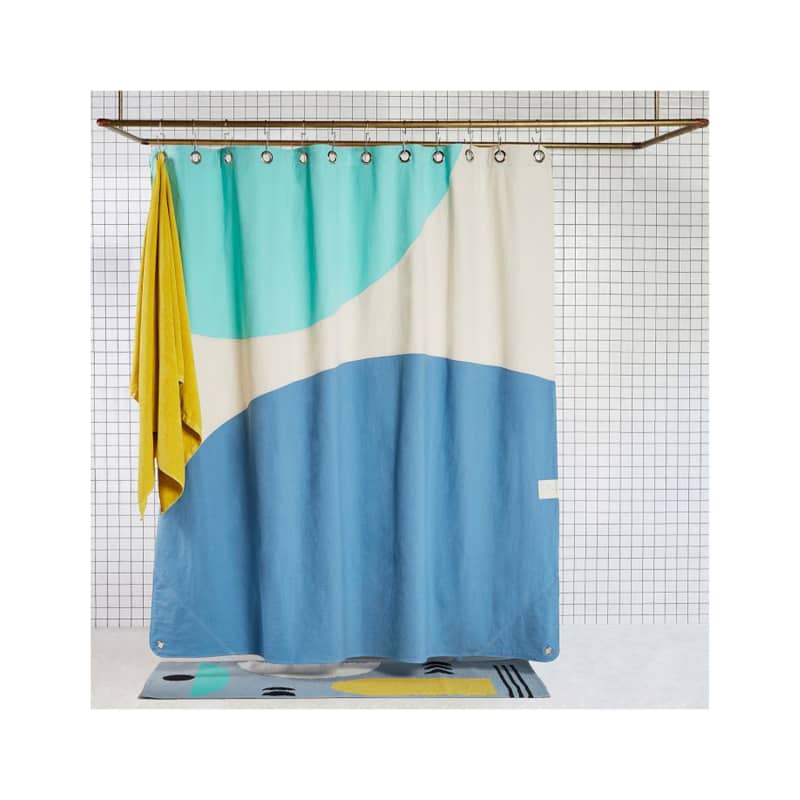 Quiet Town Half Moon Shower Curtain