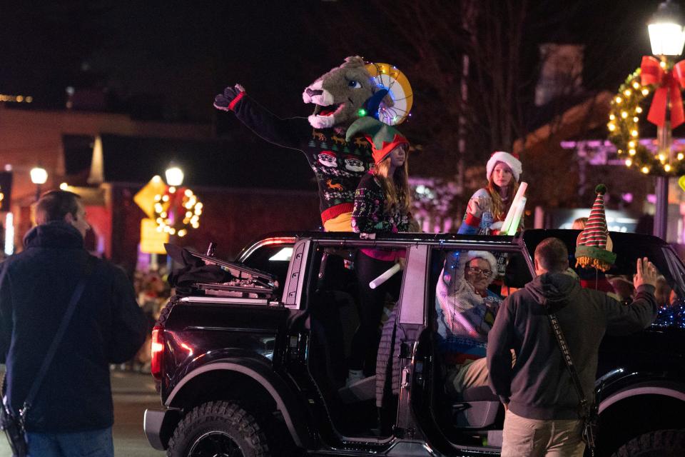 Dec 2, 2023; Ramsey, NJ, United States; Ramsey’s annual Home for the Holidays parade on Main Street.