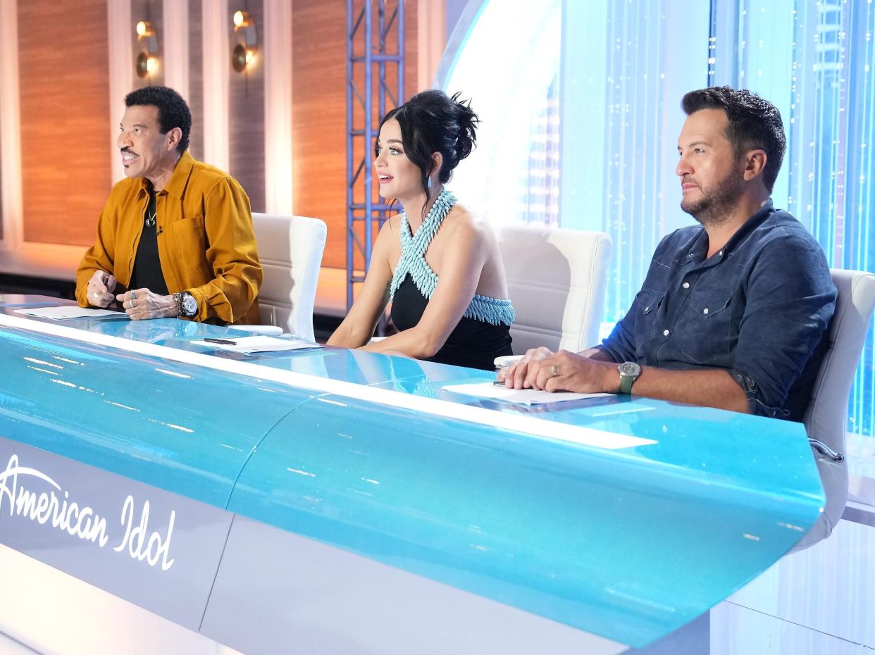 Luke Bryan, Katy Perry and Lionel Richie on "American Idol."