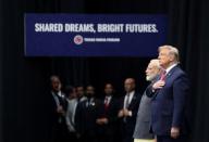 U.S. President Donald Trump and India's Prime Minister Narendra Modi participate in the "Howdy Modi" event in Houston