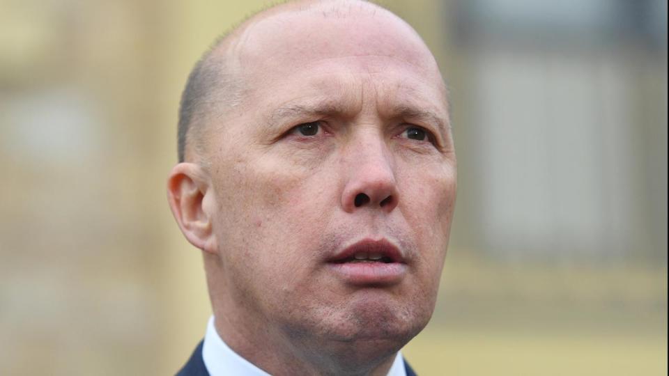 Australia's Home Affairs Minister Peter Dutton says he was 