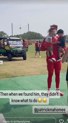 Pregnant Brittany Mahomes Takes Kids to Visit Husband Patrick at Kansas City Chiefs' Training Camp: 'The Best Day'