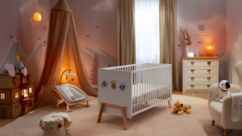 Adorable nursery space decked out in 