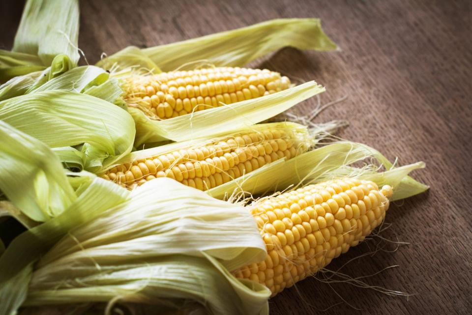 Fresh corn on the cob