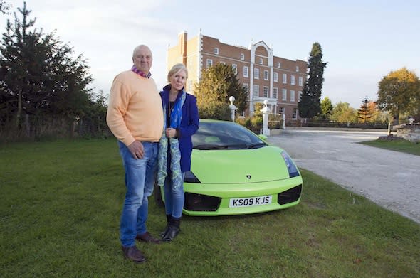 pix paul lewis; story liz hull...KIRK AND BEVERLY SHENTON from Cheshire fined Â£2k and given six points each after they failed to I.D. the driver of their lamborghini caught doing 35mph in a 30mph zone. with their car at their home.