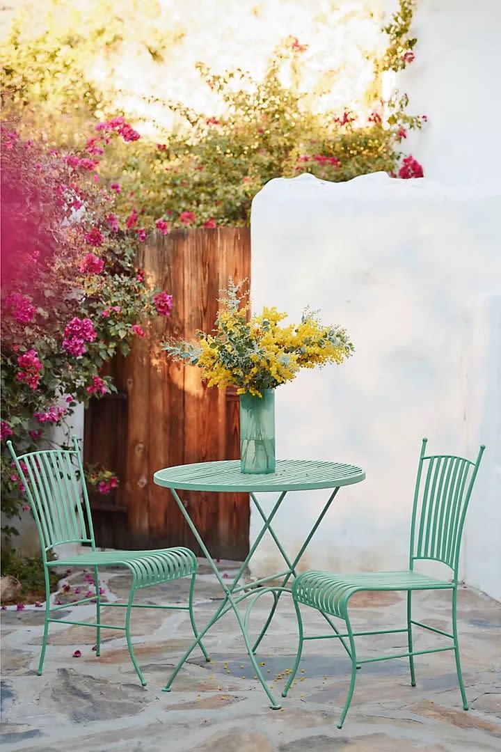 <p><a href="https://go.redirectingat.com?id=74968X1596630&url=https%3A%2F%2Fwww.anthropologie.com%2Fshop%2Fhybrid%2Farcadia-steel-bistro-table&sref=https%3A%2F%2Fwww.veranda.com%2Fshopping%2Ffurniture%2Fg60593204%2Fbest-outdoor-dining-sets%2F" rel="nofollow noopener" target="_blank" data-ylk="slk:Shop Now;elm:context_link;itc:0;sec:content-canvas" class="link rapid-noclick-resp">Shop Now</a></p><p>Arcadia Steel Bistro Table</p><p>$388.00</p>