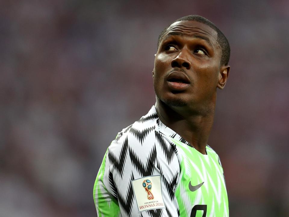 Odion Ighalo of Nigeria looks on: Getty Images