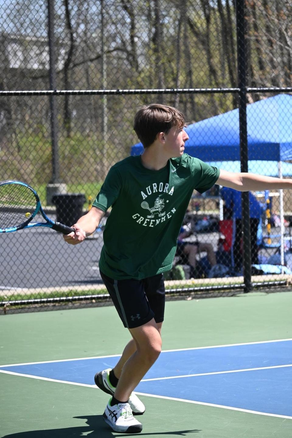 Aurora tennis star Vincent Cannata.