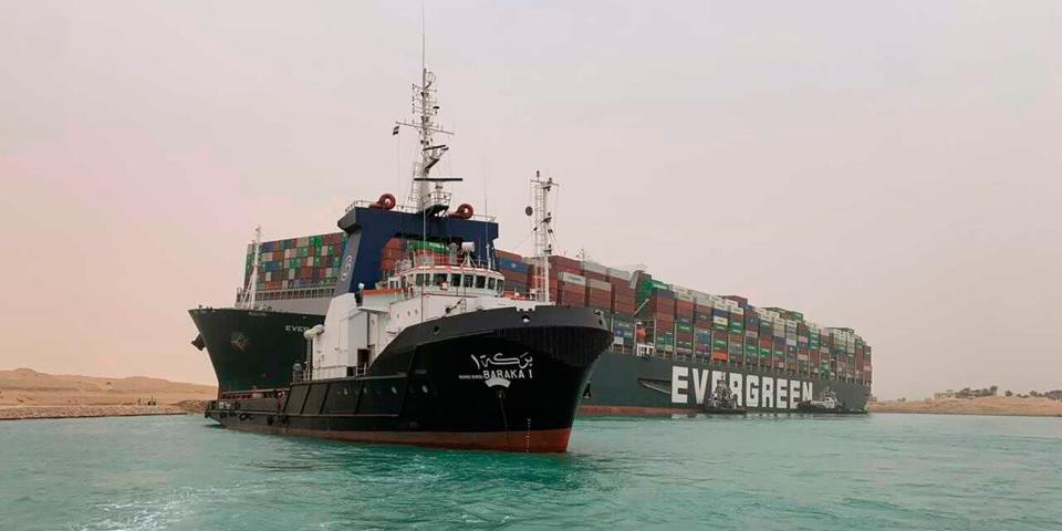 ever given suez canal egypt container ship