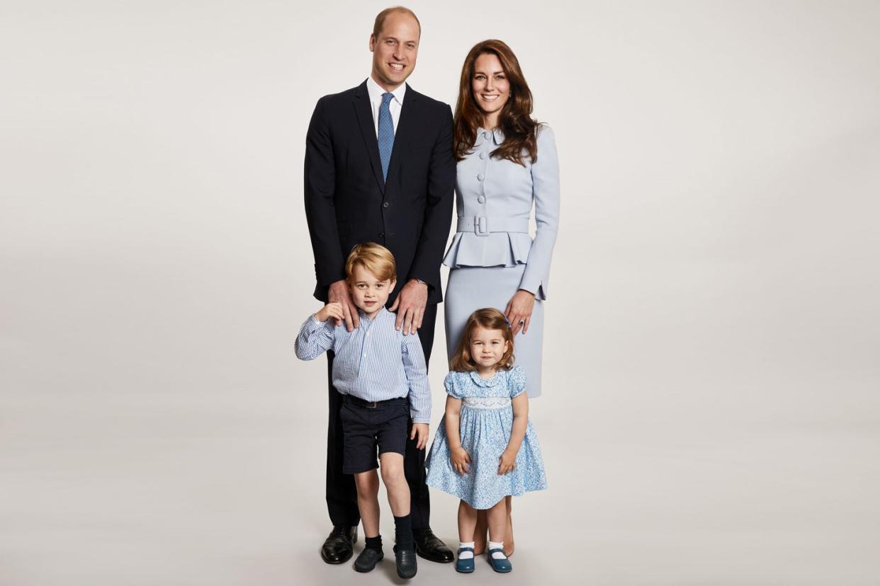 The picture used on the Duke and Duchess of Cambridge's 2017 Christmas card: Chris Jackson/Getty Images/PA