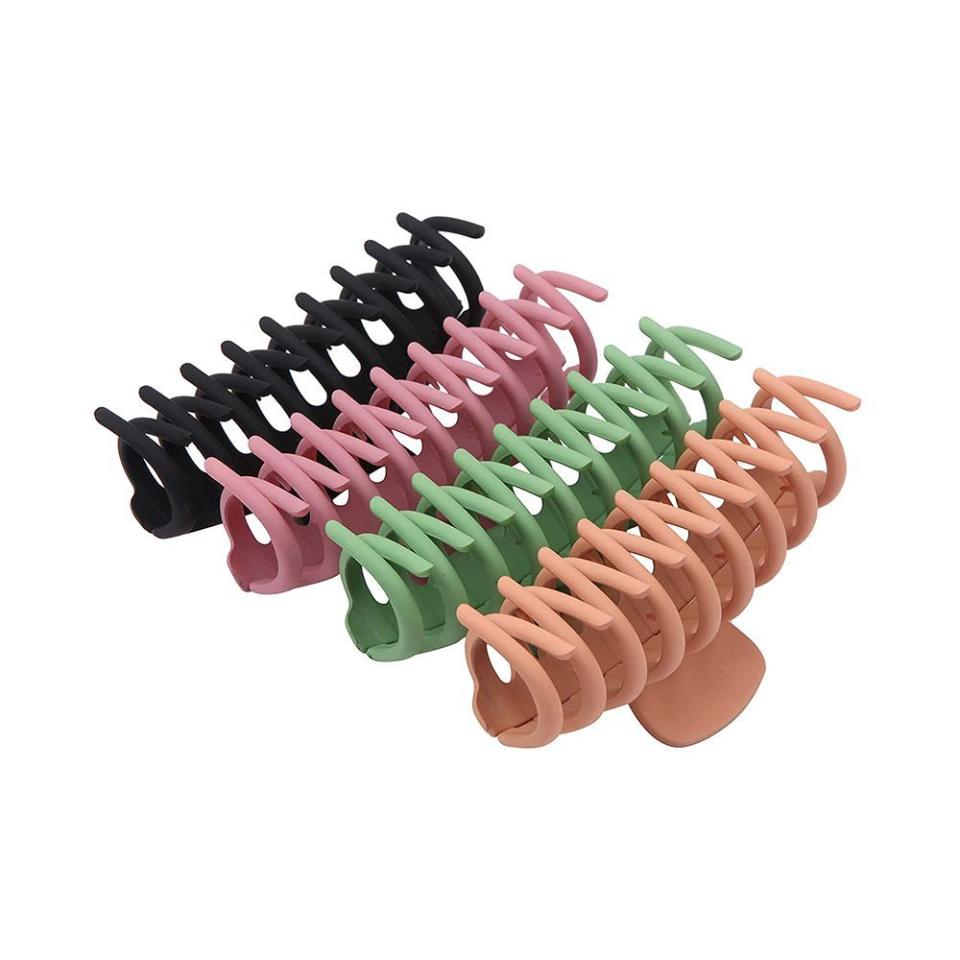 13) Large Hair Claw Clips (Set of 4)