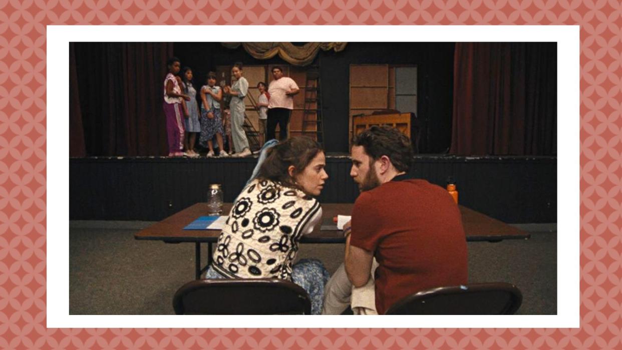  Is 'Theater Camp' streaming? Pictured: Molly Gordon and Ben Platt in 'Theater Camp' 