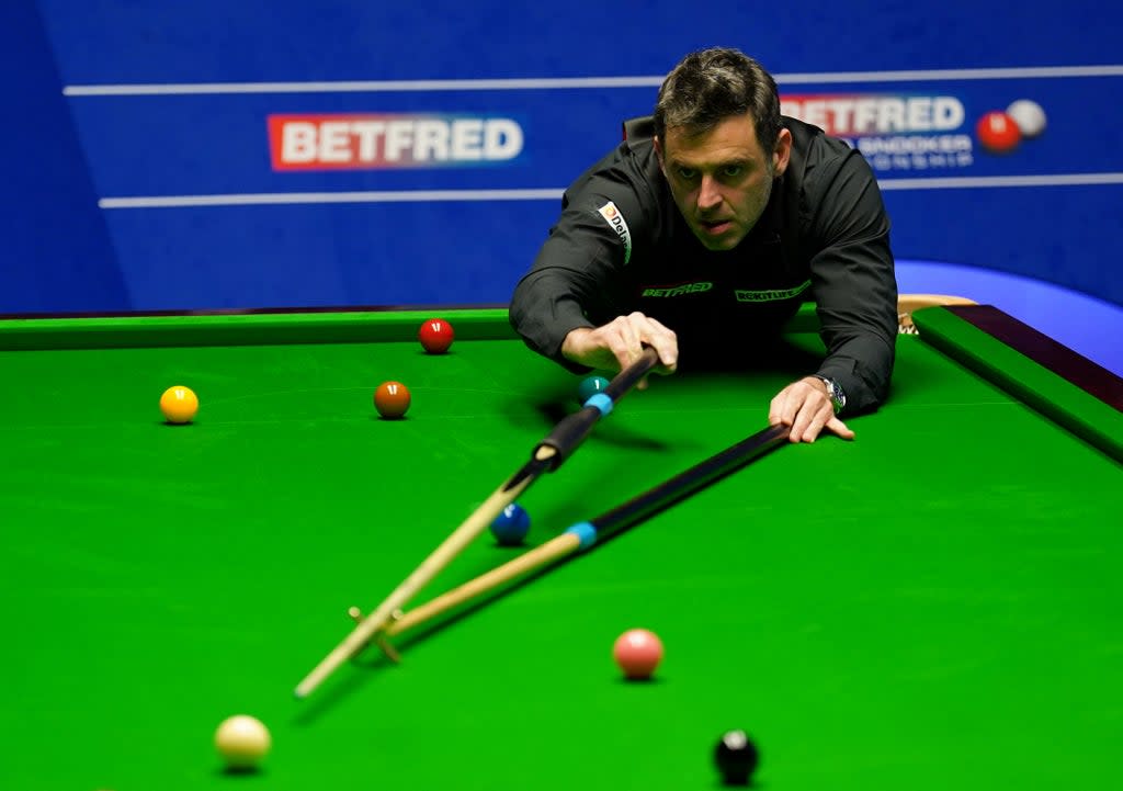 Ronnie O’Sullivan is on the verge of another semi-final appearance at the Crucible (Tim Goode/PA) (PA Wire)