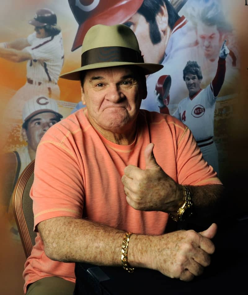 Former Major League Baseball player Pete Rose poses before signing autographs at the Art of the Music at the Shoppes at Mandalay Place in Las Vegas. American baseball icon Pete Rose, whose successes were overshadowed by a gambling scandal, died on Monday in the US state of Nevada at the age of 83, authorities said. David Becker/ZUMA Wire/dpa