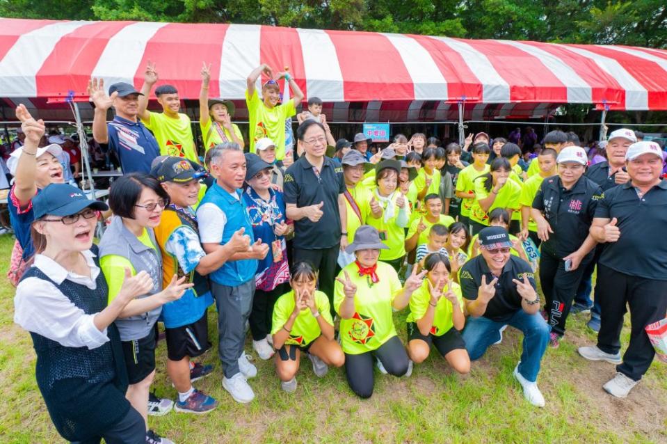 桃市原住民族運動會，市長張善政表示，持續挹注資源協助展現運動長才。（新聞處提供）